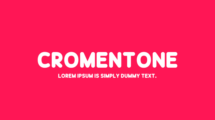 Cromentone Font