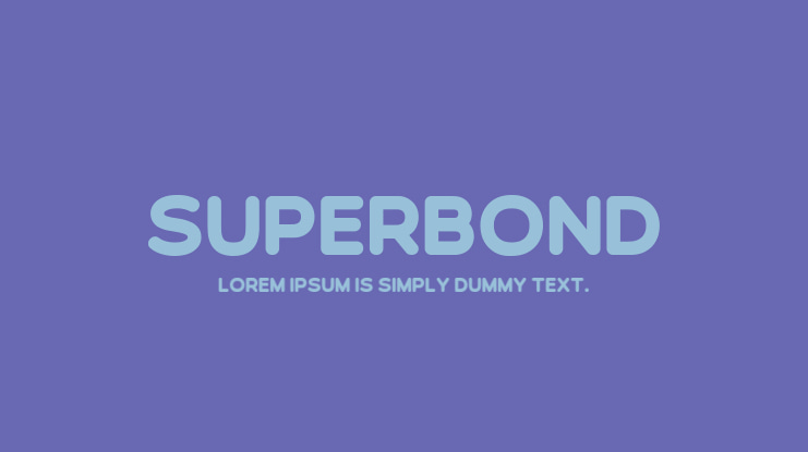 Superbond Font