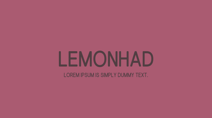 Lemonhad Font