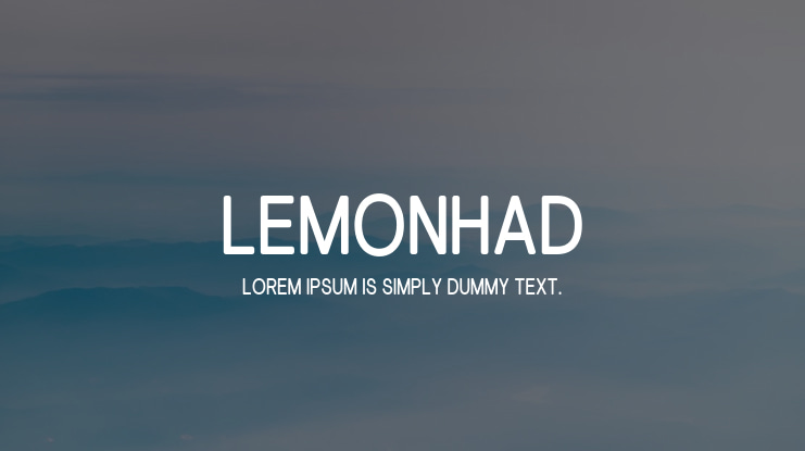 Lemonhad Font