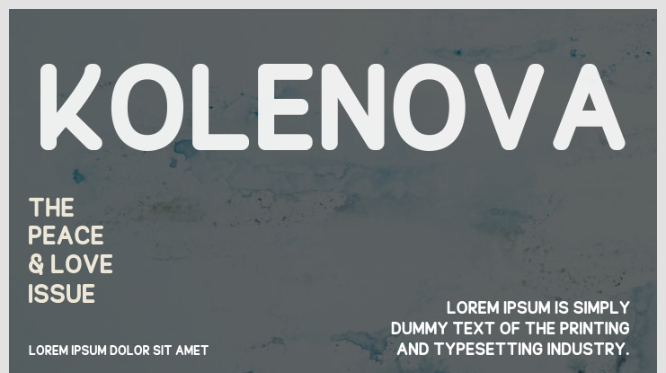 Kolenova Font