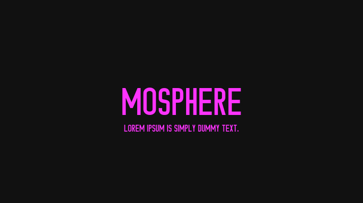 Mosphere Font