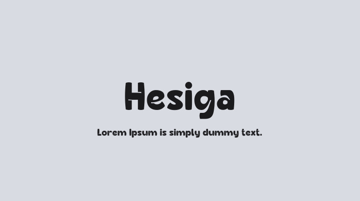 Hesiga Font