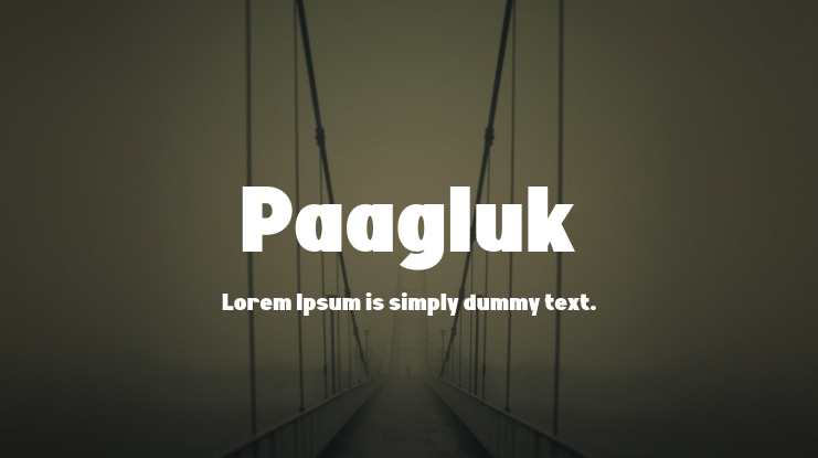 Paagluk Font