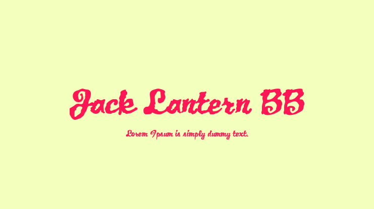 Jack Lantern BB Font