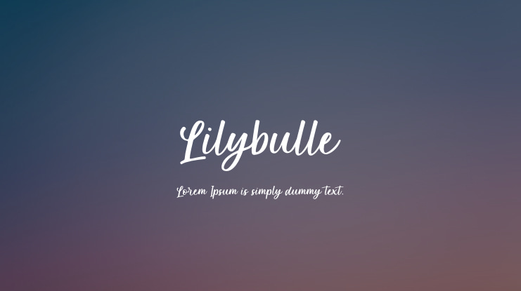Lilybulle Font