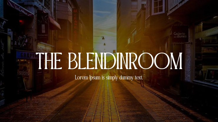 THE BLENDINROOM Font