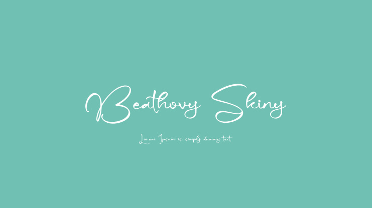 Beathovy Skiny Font