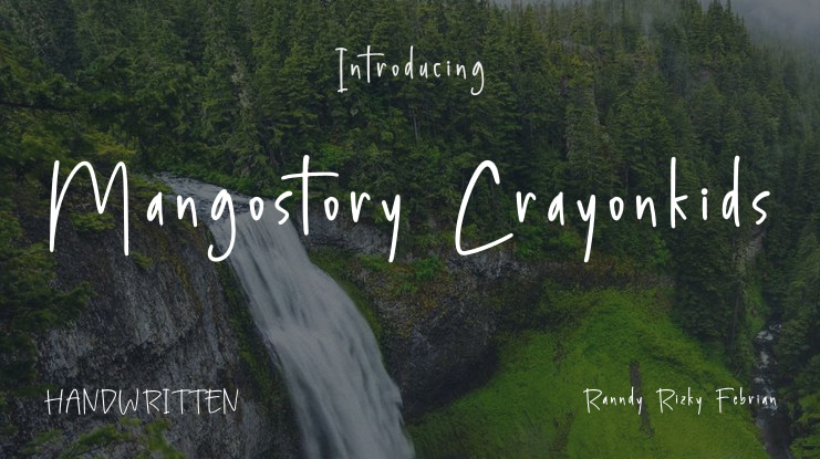 Mangostory Crayonkids Font