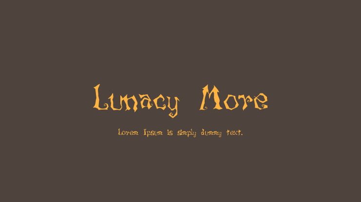 Lunacy More Font