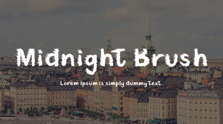 Midnight Brush Font