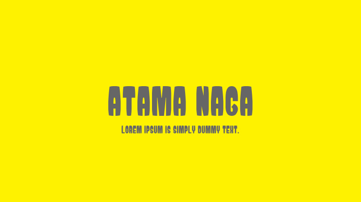 Atama Naga Font