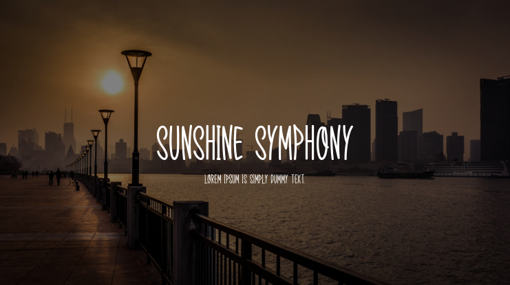 Sunshine Symphony Font