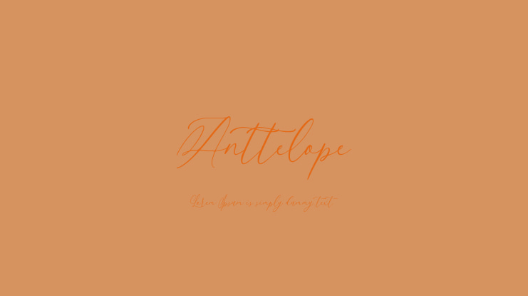 Anttelope Font