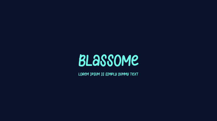 Blassome Font