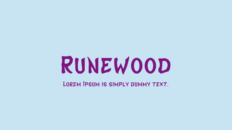 Runewood Font