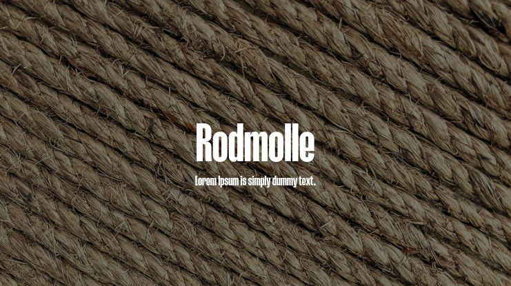 Rodmolle Font