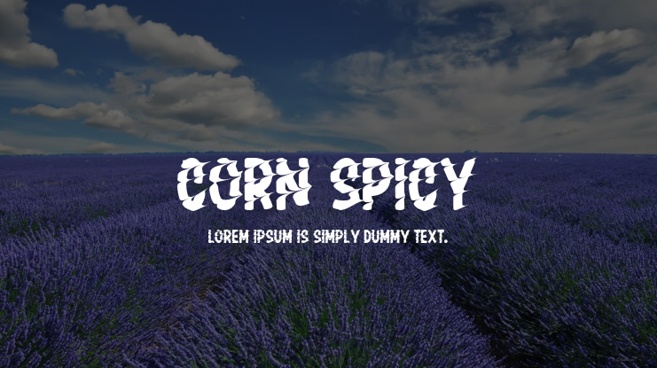 Corn Spicy Font