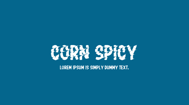 Corn Spicy Font