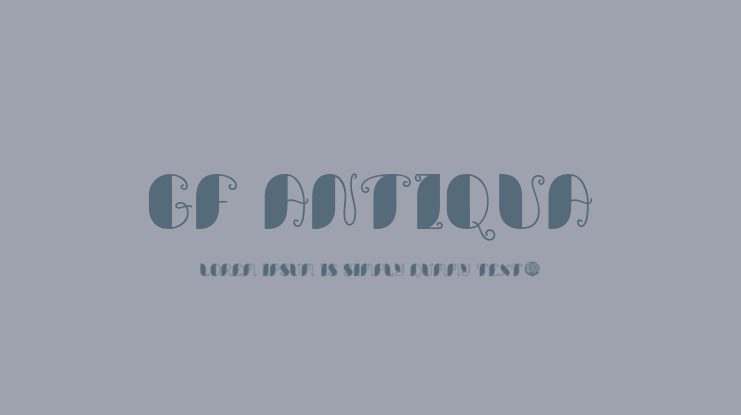 GF Antiqua Font
