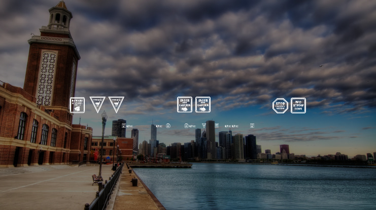 12 Halloween Signs LT Font