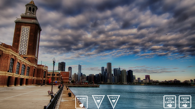 12 Halloween Signs LT Font