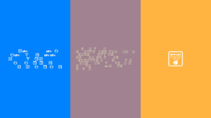 12 Halloween Signs LT Font