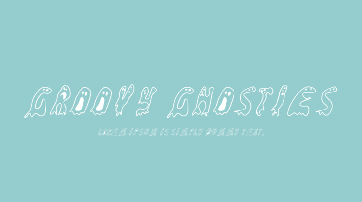 Groovy Ghosties Font