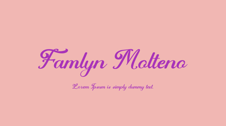 Famlyn Molteno Font