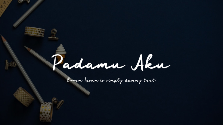 Padamu Aku Font