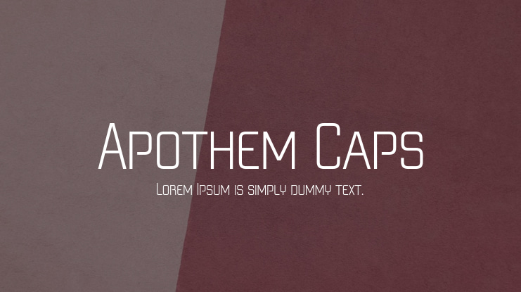 Apothem Caps Font Family