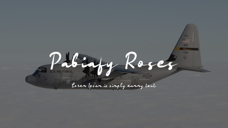 Pabiafy Roses Font