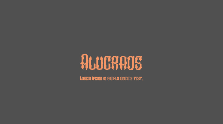 Alucrads Font