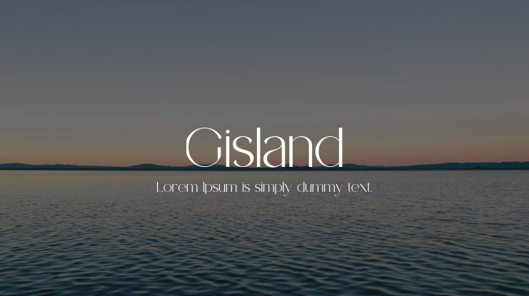 Gisland Font