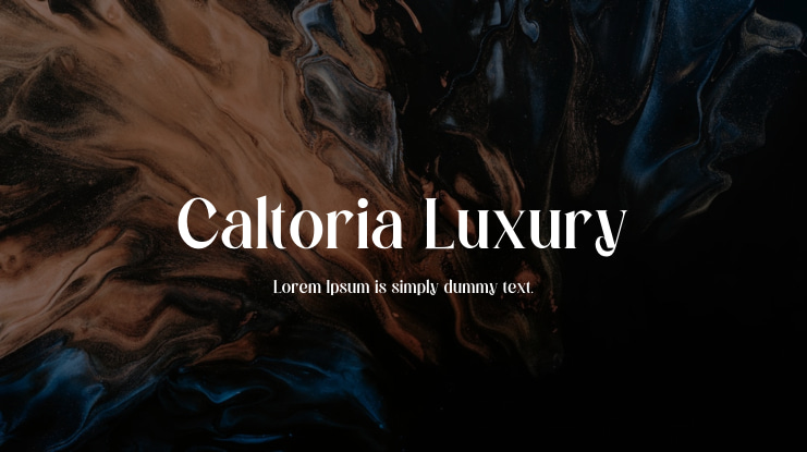 Caltoria Luxury Font