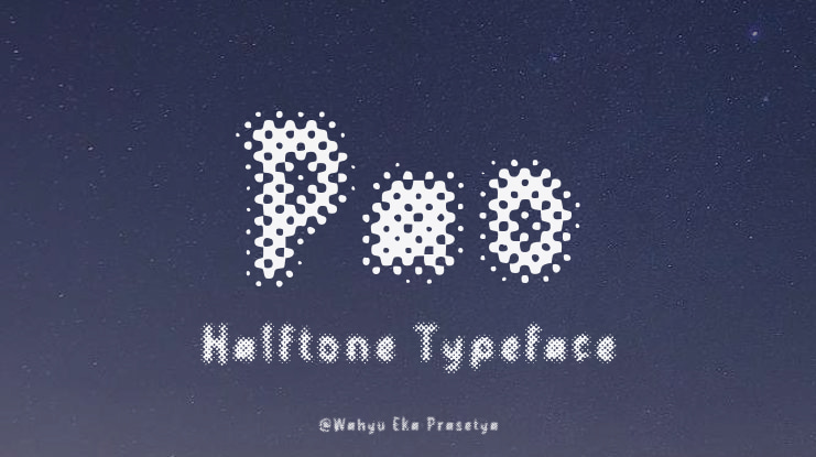 Pao Halftone Font