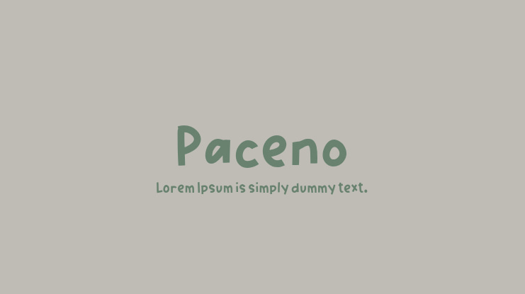 Paceno Font