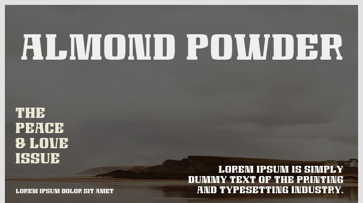 Almond Powder Font