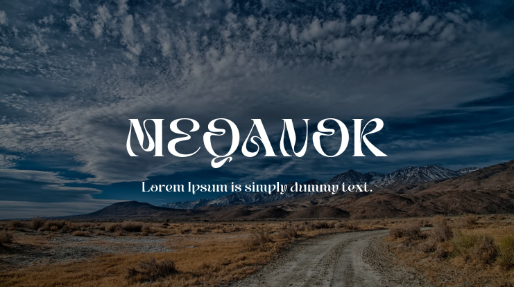 MEQANOR Font