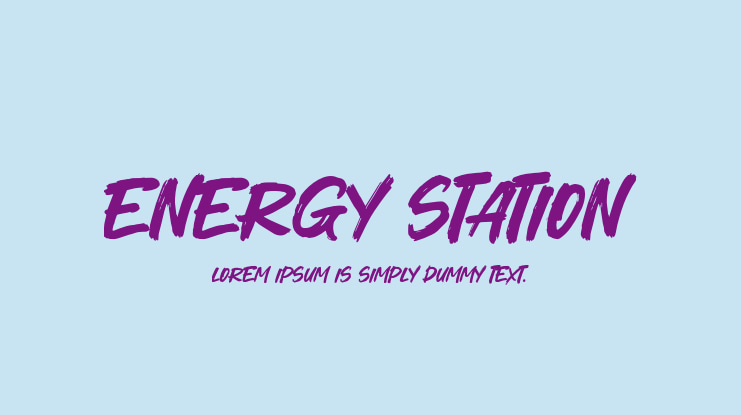 Energy Station Font
