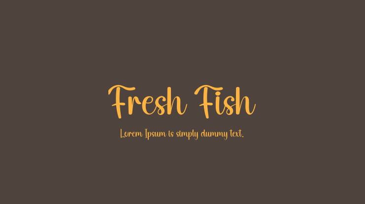 Fresh Fish Font
