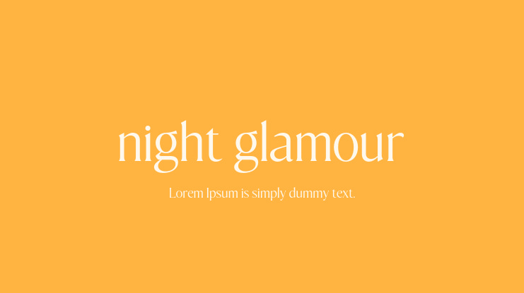 night glamour Font