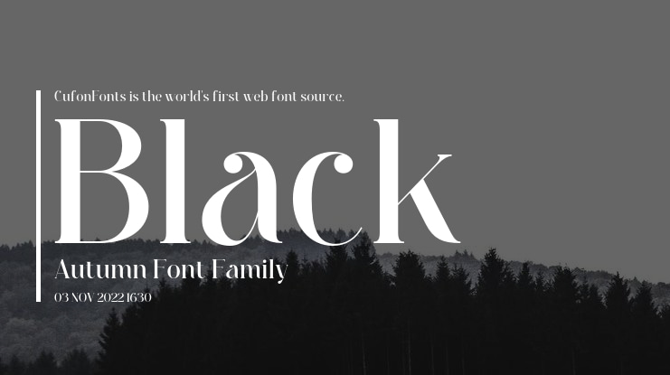 Black Autumn Font