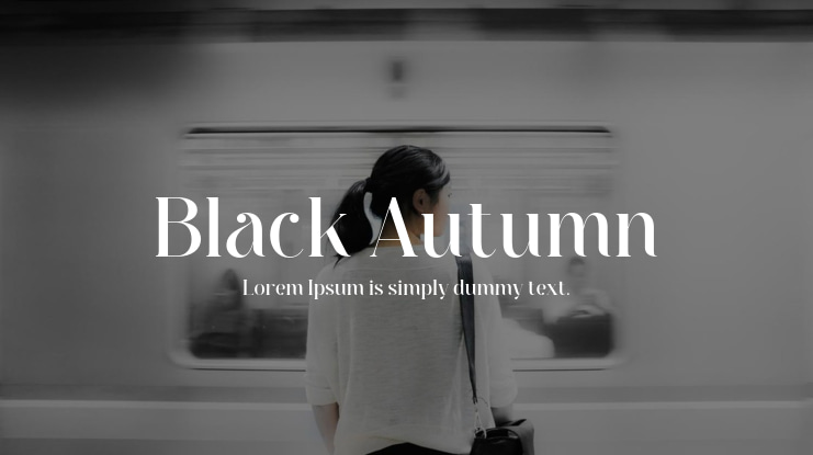 Black Autumn Font