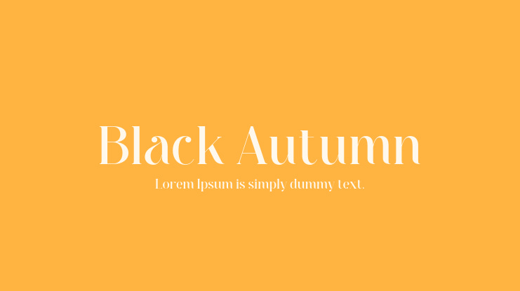 Black Autumn Font