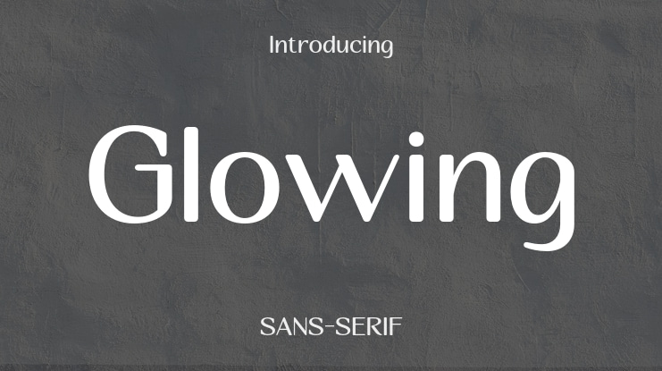 Glowing Font