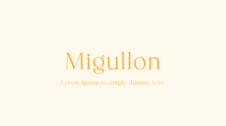 Migullon Font