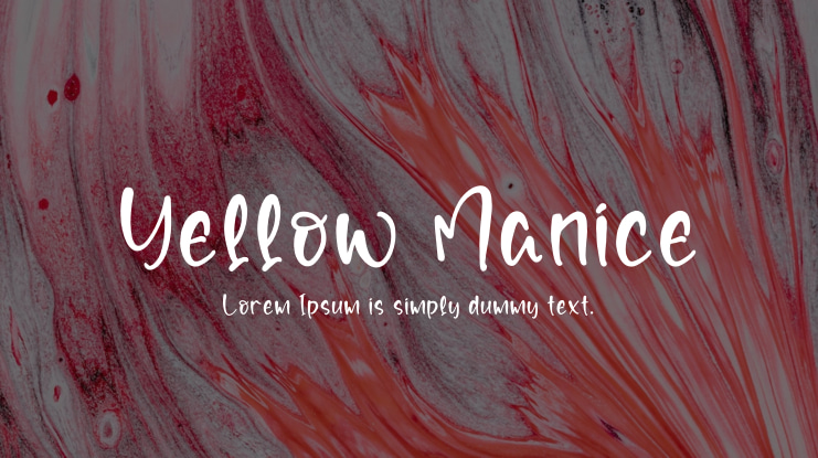 Yellow Manice Font