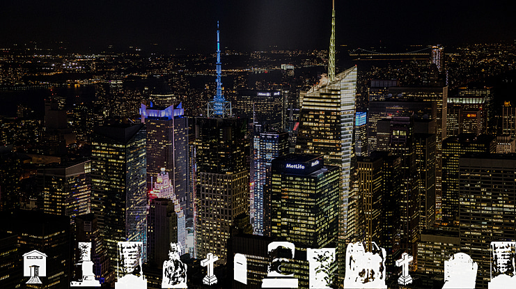 Gravestone Bats Font