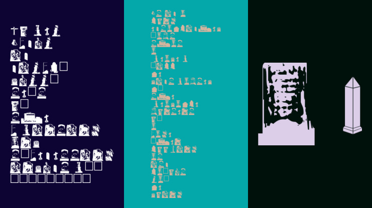 Gravestone Bats Font